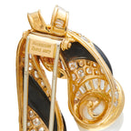 MAUBOUSSIN 18K Yellow Gold 4.50ct Diamond, Onyx, Pearl Brooch