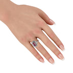 MauboussinPlatinum 1.30ct Diamond and Ruby Ring