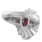 MauboussinPlatinum 1.30ct Diamond and Ruby Ring