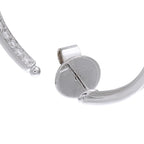 Memoire 18K White Gold 1.50ct Diamond Inside-Out Hoop Earrings