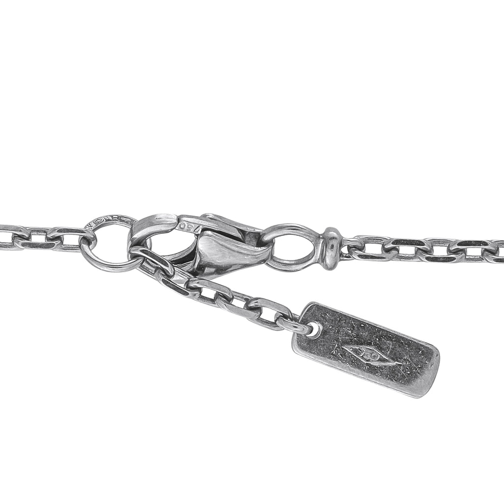 Messika 18K White Gold Black Diamond Snake Pendant