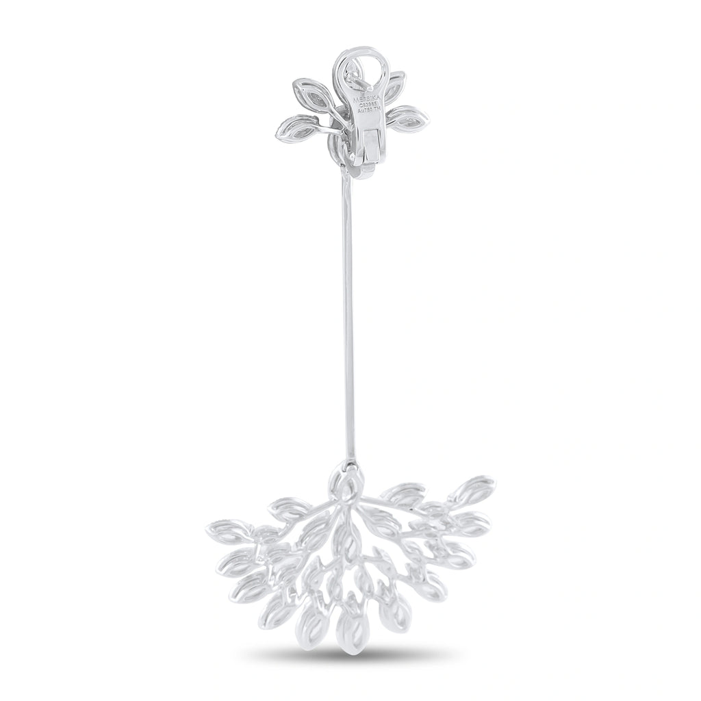 Messika 18K White Gold 11.5ct Diamond Dangle Earrings