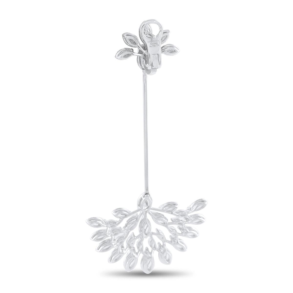 Messika 18K White Gold 11.5ct Diamond Dangle Earrings