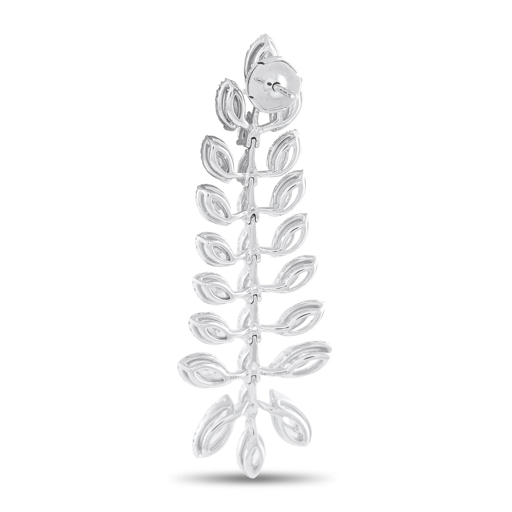 Messika 18K White Gold 7.88ct Diamond Dangle Earrings
