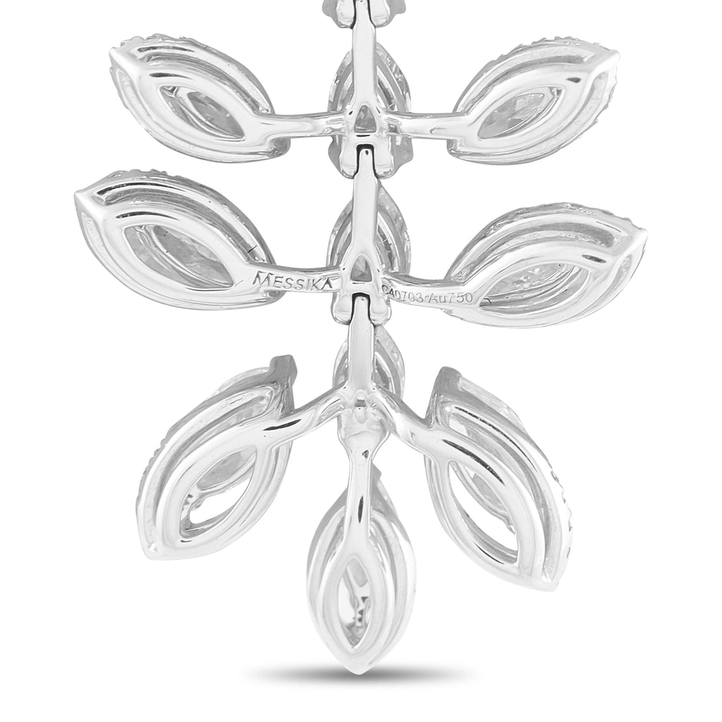 Messika 18K White Gold 7.88ct Diamond Dangle Earrings