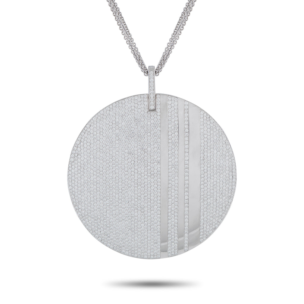 Messika18K White Gold 14.86ct Diamond Pendant – This Messika necklace is an impressive piece that is designed to make a state