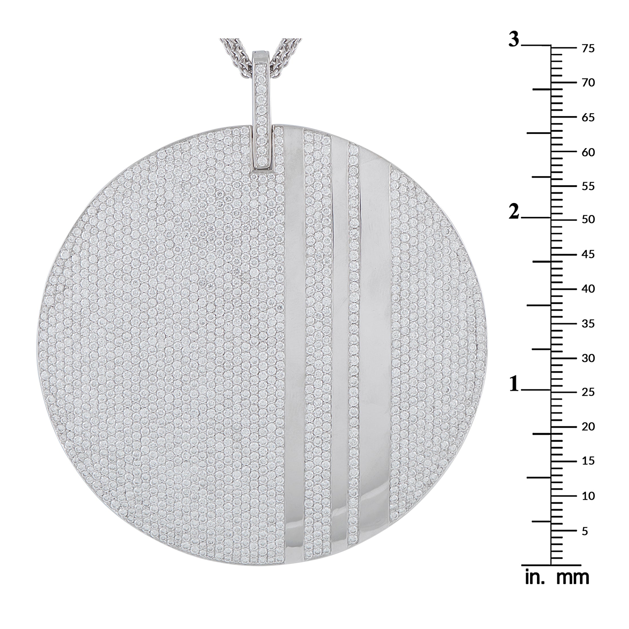 Messika 18K White Gold 14.86ct Diamond Pendant