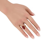 Mikimoto 18K Yellow Gold Diamond and Coral Ring