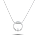 Movado 18K White Gold 0.50ct Diamond Pendant