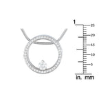 Movado 18K White Gold 0.50ct Diamond Pendant