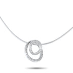 Movado 18K White Gold 0.75ct Diamond Pendant