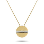 Movado18K Yellow Gold 0.25ct Diamond Necklace MV05-052925 – Movado’s iconic dot takes on a new form in this simple yet captiv