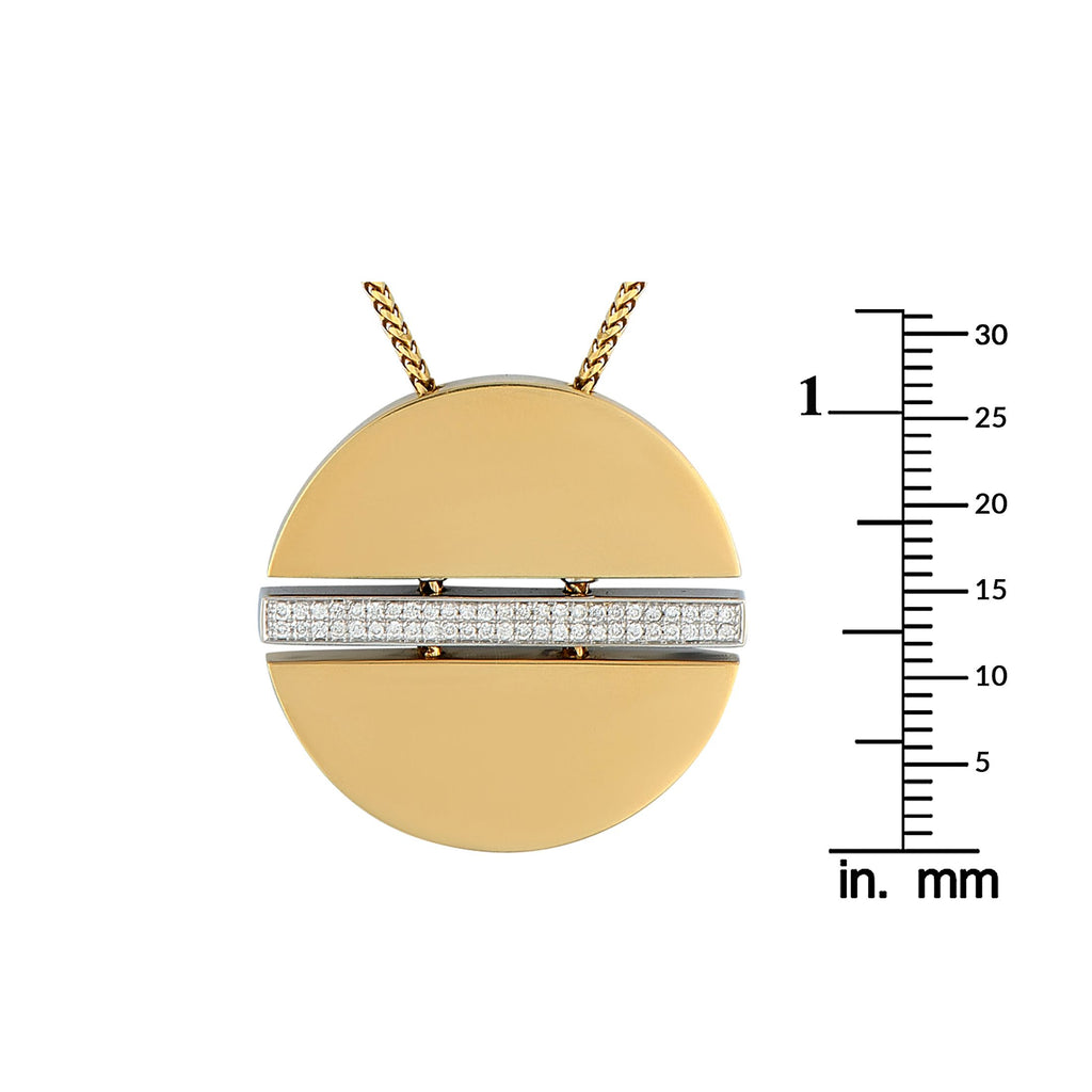 Movado 18K Yellow Gold 0.25ct Diamond Necklace