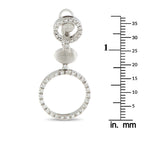 Nanis 18K White Gold 1.20ct Diamond Earrings