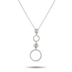 Nanis 18K White Gold 0.65ct Diamond Necklace