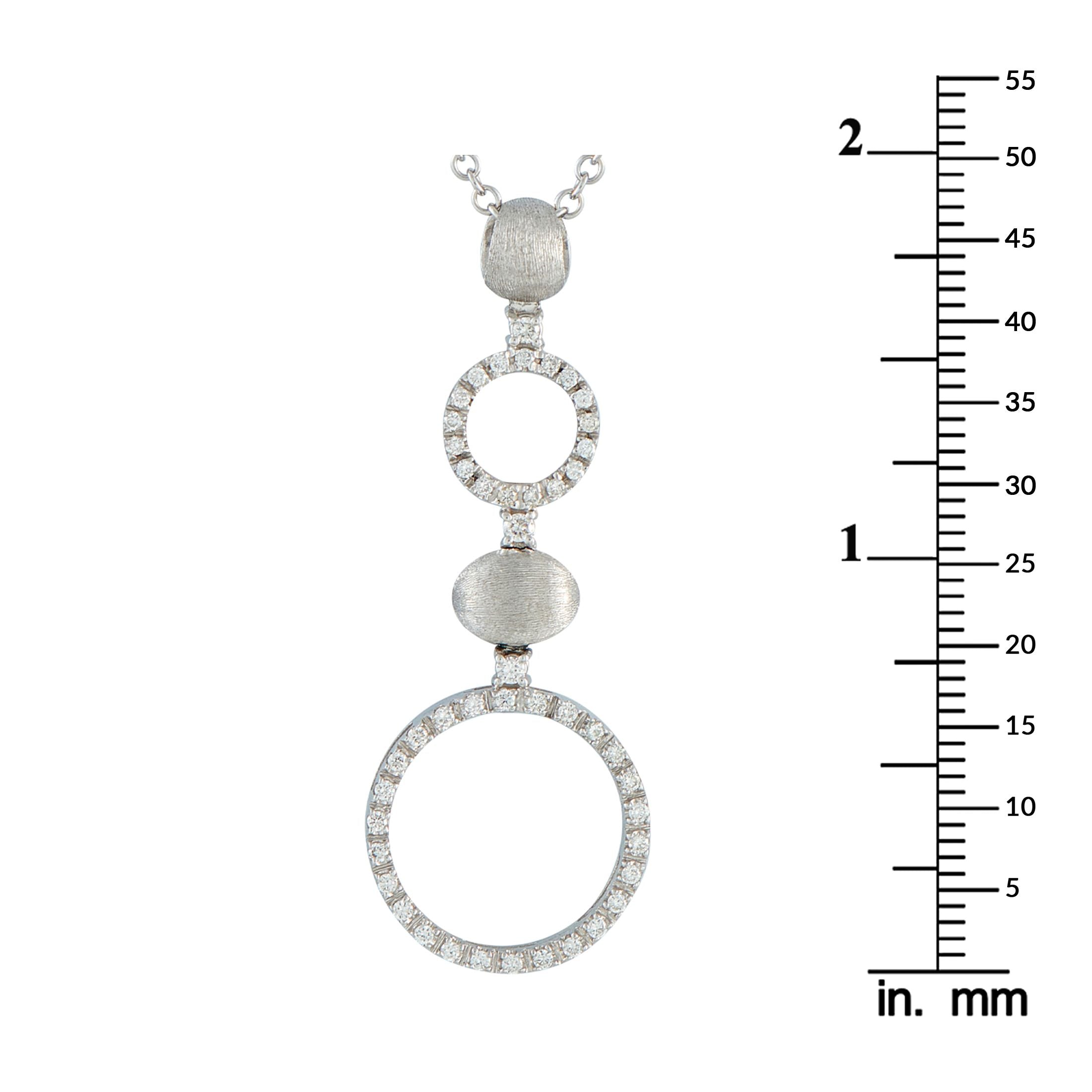 Nanis 18K White Gold 0.65ct Diamond Necklace