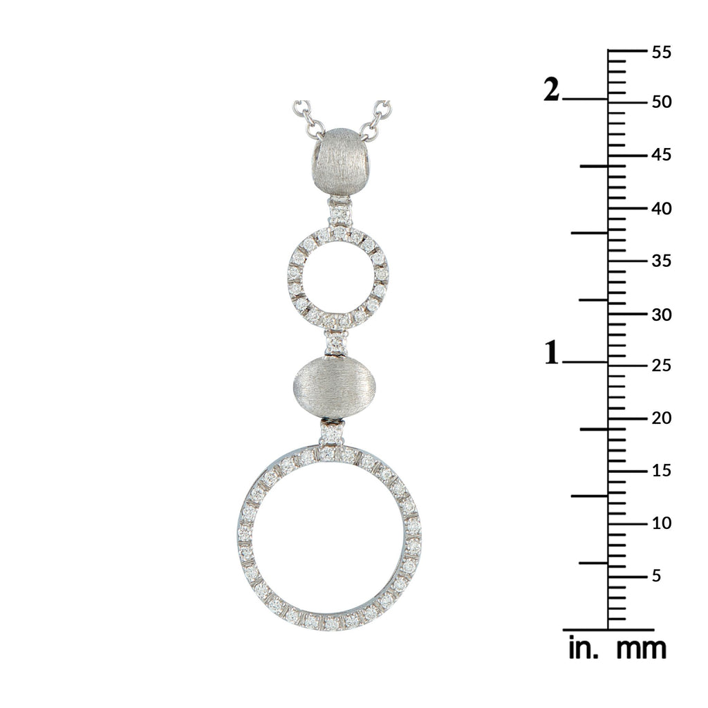 Nanis 18K White Gold 0.65ct Diamond Necklace