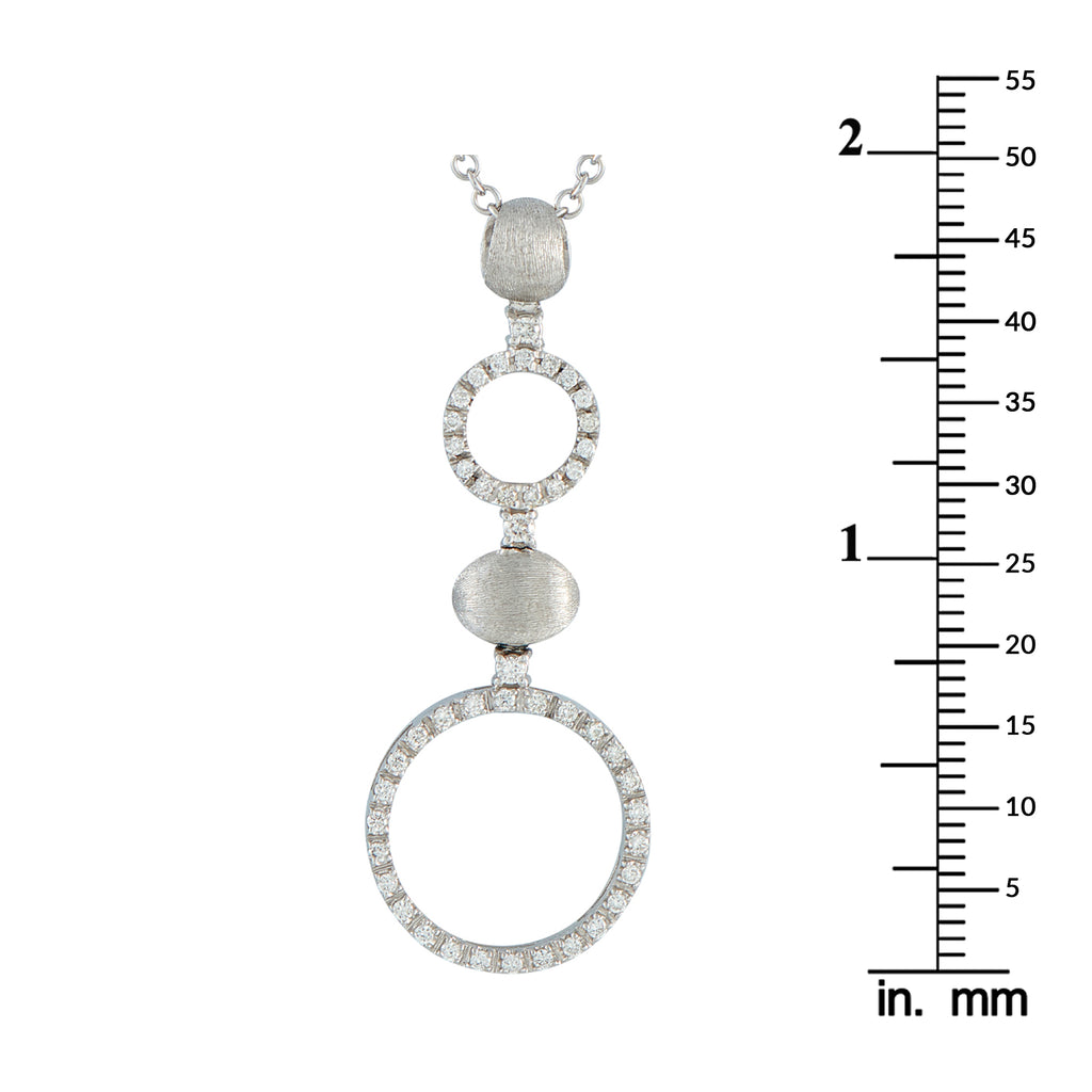 Nanis 18K White Gold 0.65ct Diamond Necklace