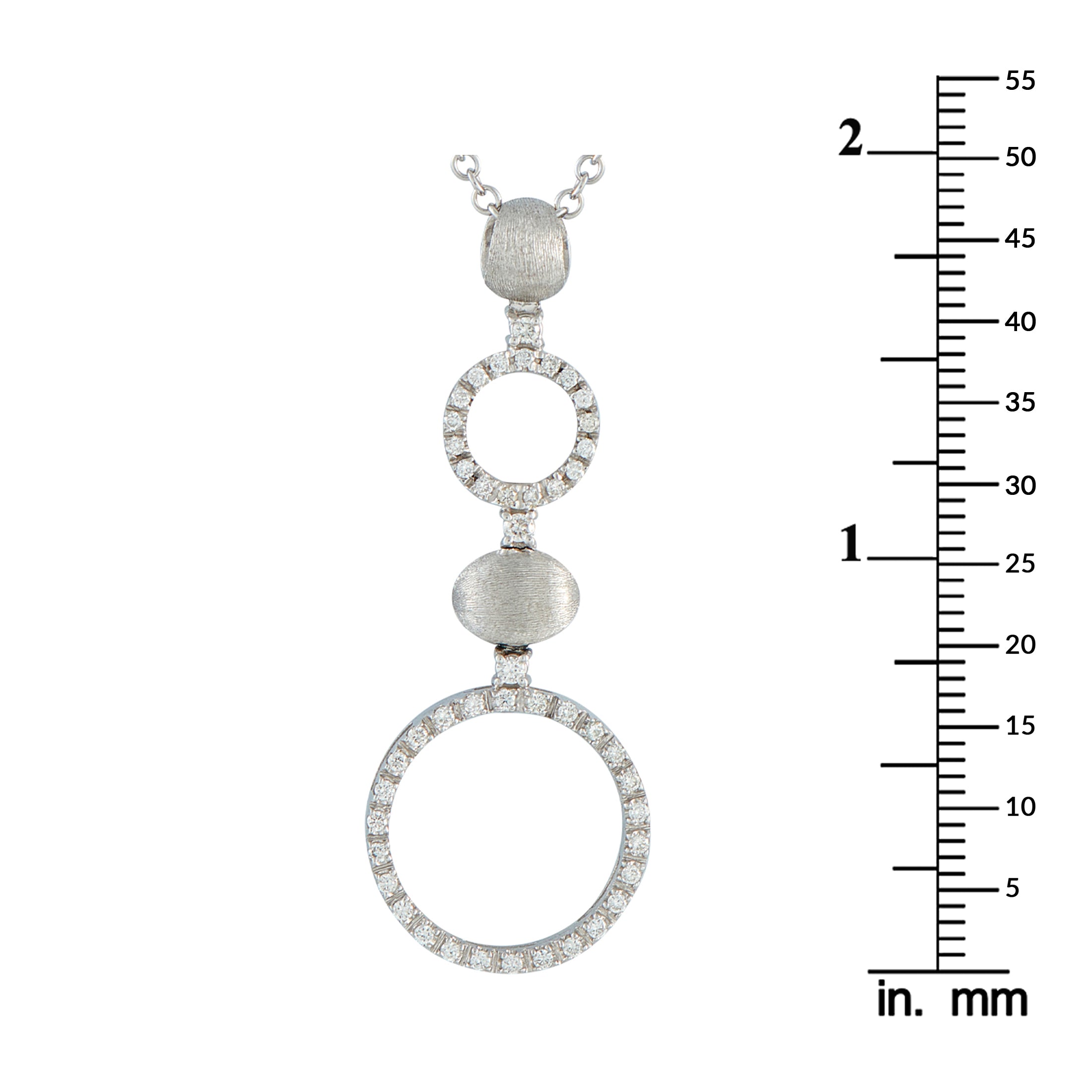 Nanis 18K White Gold 0.65ct Diamond Necklace