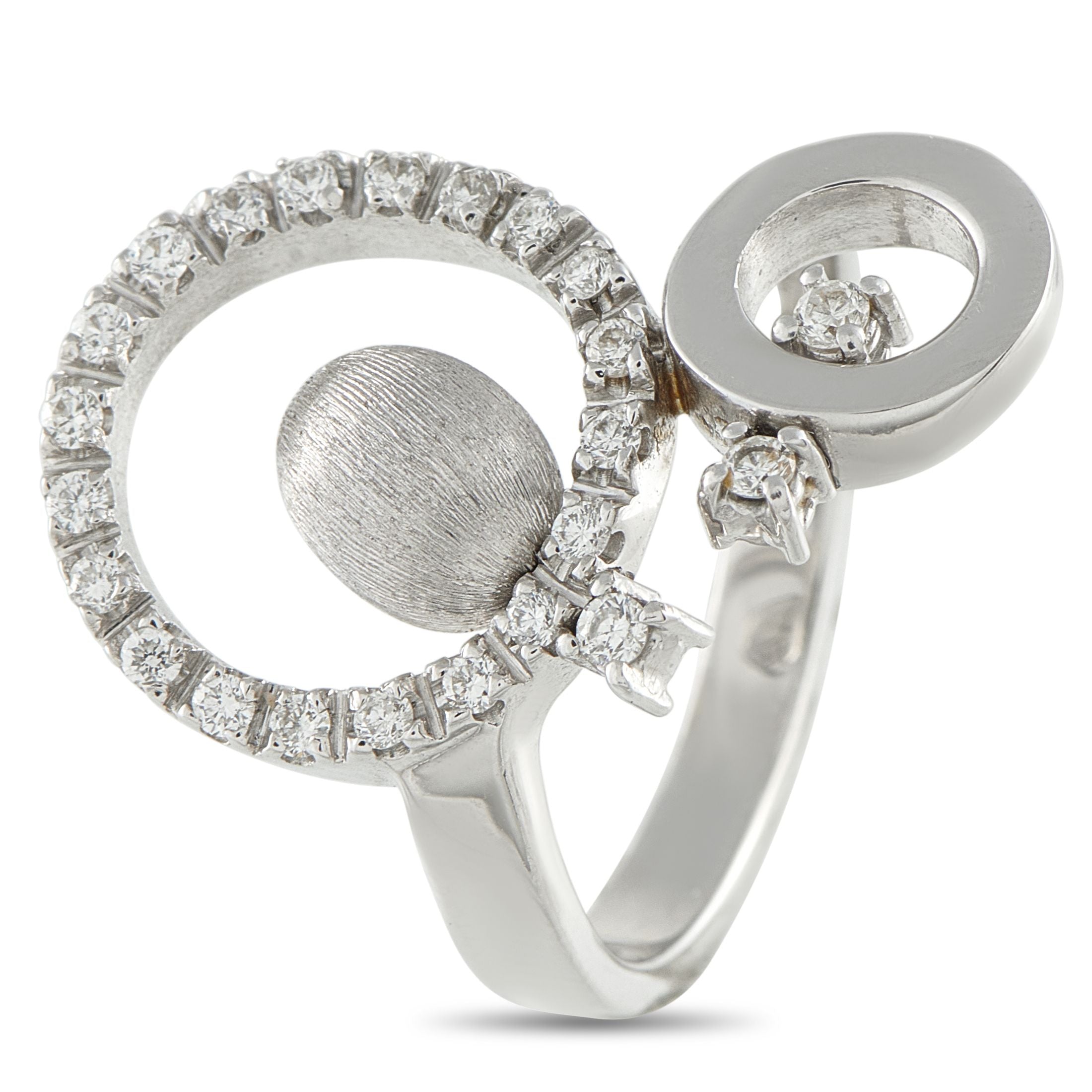 Nanis 18K White Gold 0.45ct Diamond Ring