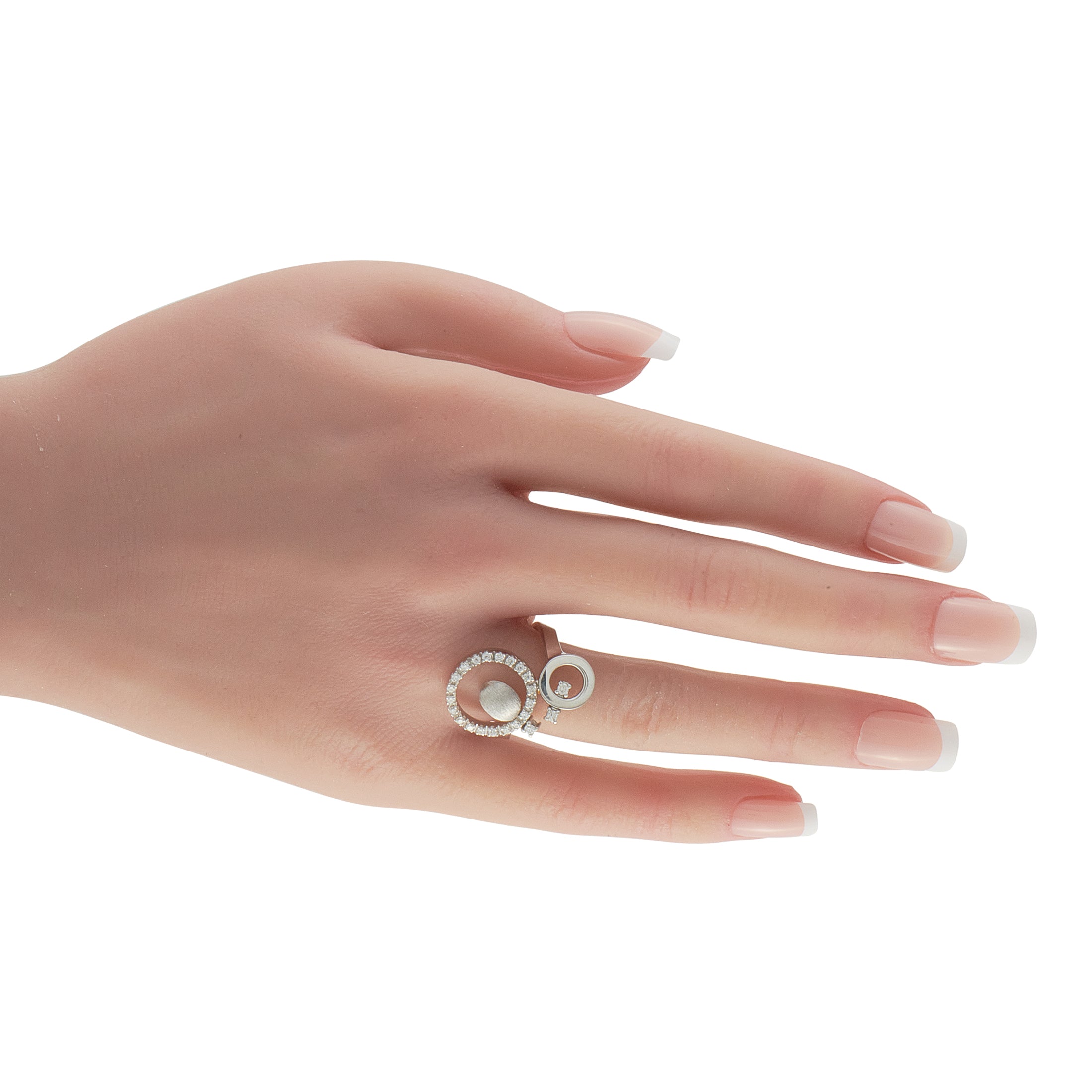 Nanis 18K White Gold 0.45ct Diamond Ring