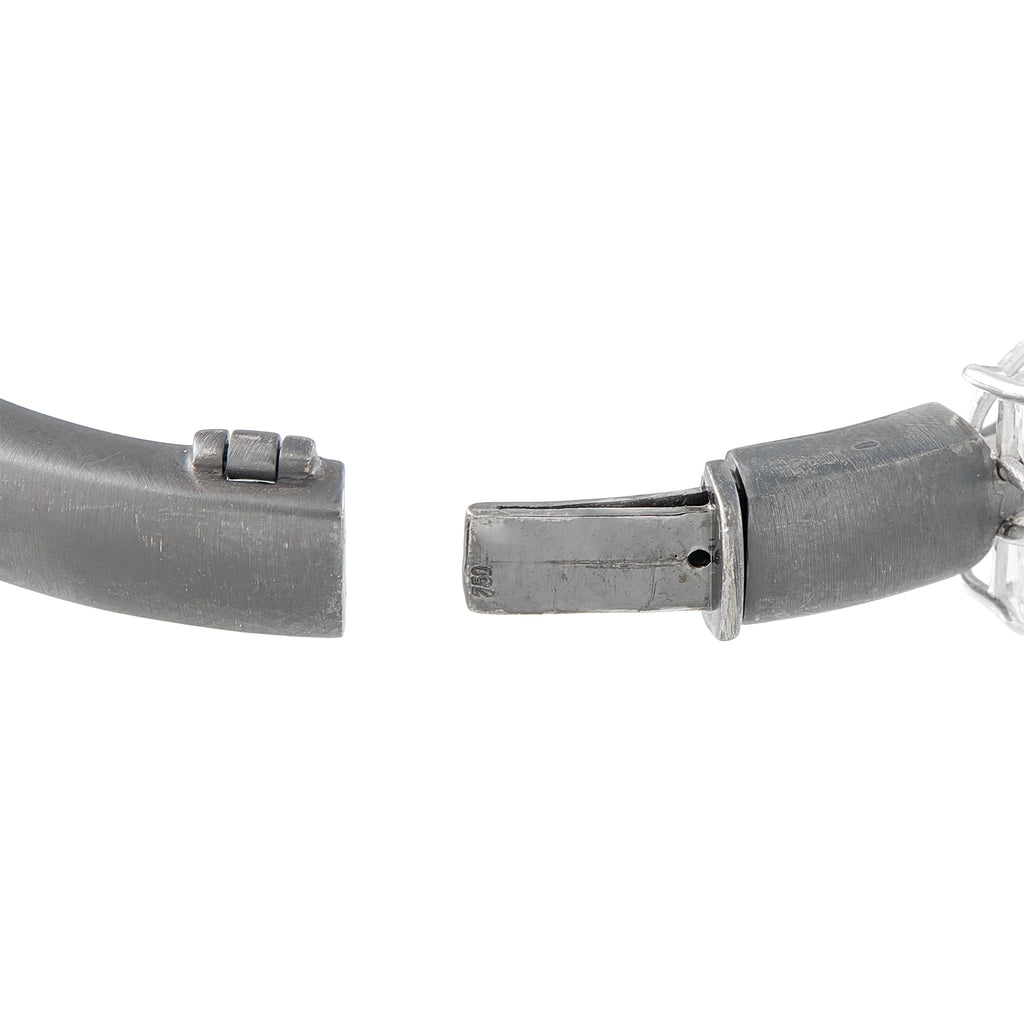 Nikos Koulis 18K White Gold and Titanium 10.19ct Diamond Bracelet