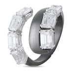 Nikos Koulis 18K White Gold and Titanium 5.14ct Diamond Ring