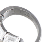 Nikos Koulis 18K White Gold and Titanium 5.14ct Diamond Ring