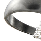 Nikos Koulis 18K White Gold and Titanium 5.14ct Diamond Ring