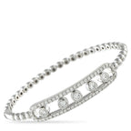 14K White Gold 2.10ct Diamond Bracelet