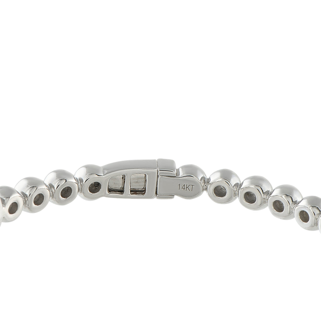 14K White Gold 2.10ct Diamond Bracelet