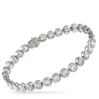 Exclusive 18K White Gold 8.50ct Round Diamond Bracelet ALB-19673-3 – An Exclusive  piece that brings clean geometry and radia