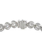 Exclusive 18K White Gold 8.50ct Round Diamond Bracelet