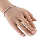 Exclusive 18K White Gold 8.50ct Round Diamond Bracelet
