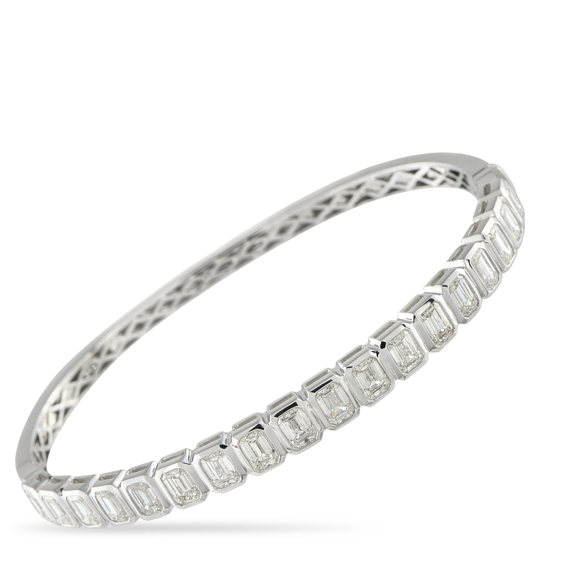 18K White Gold 5.90ct Diamond Bracelet