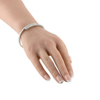 Exclusive 18K White Gold 6.06ct Diamond Bangle