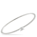 18K White Gold 1.30ct Diamond Bangle