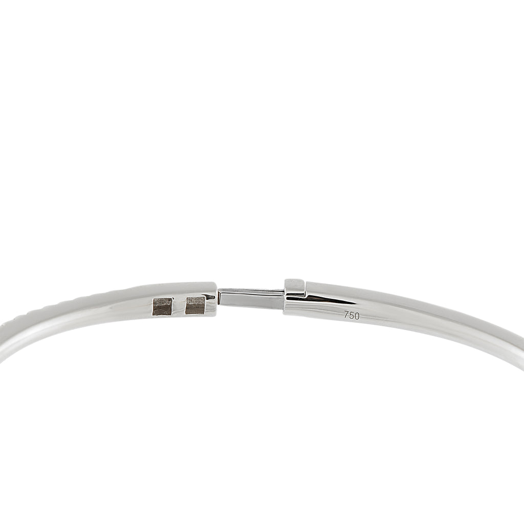 18K White Gold 1.30ct Diamond Bangle