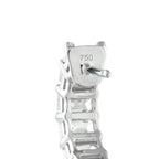 Exclusive 18K White Gold 3.85ct Diamond Huggie Hoop Earrings