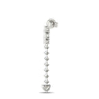 Exclusive 18K White Gold 3.95ct Diamond Dangle Earrings