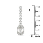 Exclusive 18K White Gold 2.0ct Diamond Drop Earrings