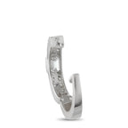 Exclusive 18K White Gold 1.60ct Diamond Huggie Hoop Earrings