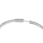 18K White Gold 7.20ct Diamond Inside-Out Hoop Earrings