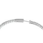 Exclusive 18K White Gold 7.20ct Diamond Inside-Out Hoop Earrings