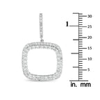 Exclusive 18K White Gold 1.50ct Diamond Dangle Earrings