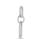 18K White Gold 3.85ct Diamond Dangle Earrings