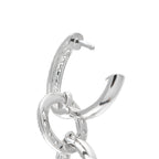 Exclusive 18K White Gold 3.85ct Diamond Dangle Earrings