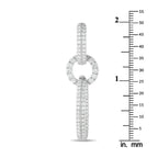 Exclusive 18K White Gold 3.85ct Diamond Dangle Earrings