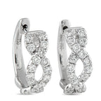 Exclusive 18K White Gold 0.67ct Diamond Earrings – An intricate 18K White Gold setting makes these earrings anything but basi