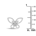 18K White Gold 0.85ct Diamond Butterfly Earrings